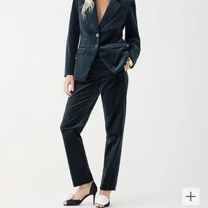 J.Crew Kate Straight Leg Velvet Stretchy Pants Size 8